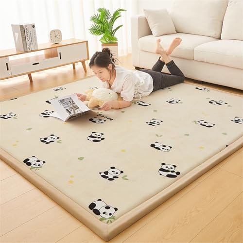 Tapis de chambre lavable et antidérapant grand format doux