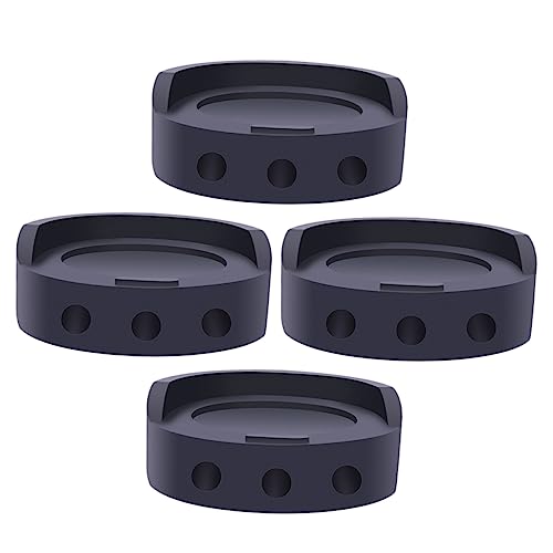 Homoyoyo 4個防滑固定?子 入り 洗濯機用防振ゴムパッド 家具用足保護マット 音吸収 振動軽減 フロア保護 固定用