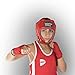 GREEN HILL Casco da Boxe Bambino Pugilato Boxing Head Guard CASCHETTO Kid Bimbo (Rosso, Modello Aperto)