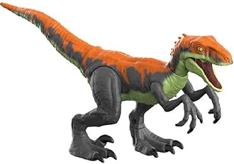 Action Figures PVC Anime Movable Collectible Model Statue Toys (Light & Sound Raptor-Trex Dinosaur World Rebirth Collection Figure Super Premium Articulation, 15x30 cm)