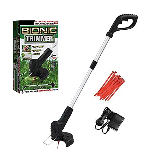 Cordless Electric Grass Lawn Trimmer Strimmer,Telescopic Lightweight,Portable Handheld Grass Cutter Lawn Mower