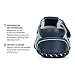 pediped Brody Originals Fisherman Sandal (Infant/Toddler),Navy/Light Blue,X-Small (0-6 months)