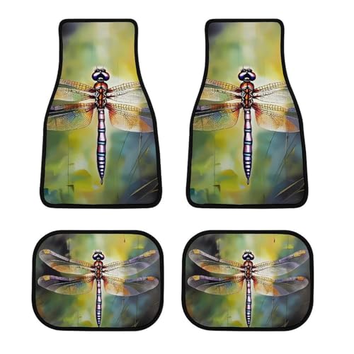 Tapis de sol voiture libellule antidérapants pour stopper les tapis qui glissent