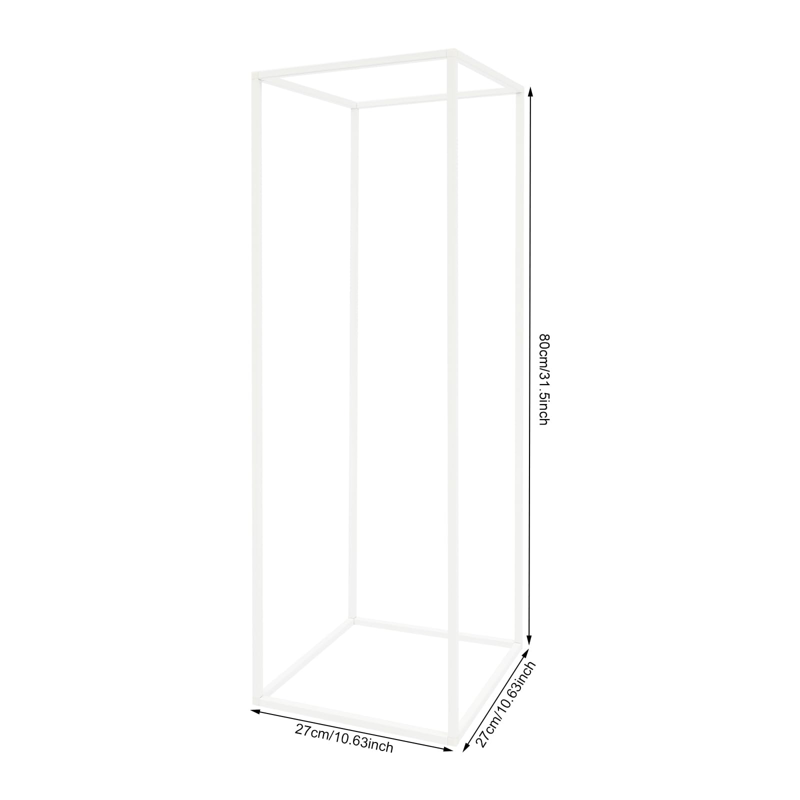 Blumenständer Set Metall Geometrische Hochzeitsdeko 20 Stück Freistehend | 80cm 20-teiliges Set für große Veranstaltungen / Einfach zu montieren und zu verstauen