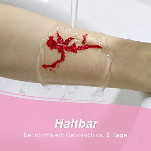 Lictin Glittertattooset tijdelijke tattooset make-up lichaam glitter met 24 glittertubes 117 sjablonen, nieuwe glittertattooset voor kinderen en volwassenen - Image 6