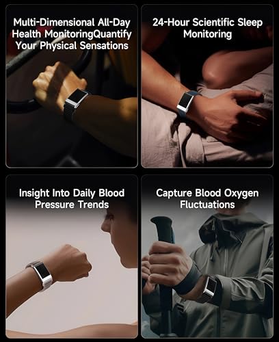 Image of elixir SENSE AI Health & Fitness Tracker | Advanced 24 /7 HRV, ECG, SpO₂, BP, Skin Temp Monitoring | Sleep, Stress & Activity Tracking | Body Composition Analysis | Recovery & Wellness Guidance (Onyx)