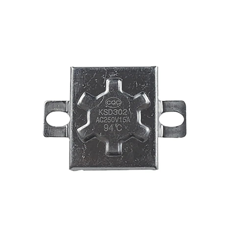 Thermostat 15/20/30 A Ersatztemperaturbegrenzer 93/94 °C Regler KSD302 for elektrischen Warmwasserbereiter Vatti Vanward Midea Macro(Round 94 degrees 15A)