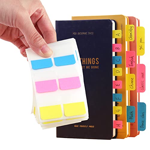 AVECMOI 420Piezas de Etiquetas Adhesivas, 3 Tamaños Caramelo Post-it, Etiquetas de Archivo Banderas de Colores Marcadores de Página para Carpeta, Libro, Papel, Nota, Carpeta de Archivo Cover