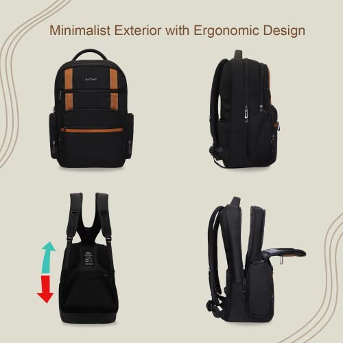 Image of AirCase Anti-Gravity Backpack for Men & Women, Weight Reducing 15.6 inch Laptop Bag for Travel & Office, Ergonomic Technology for Posture & Muscle Support,Patent Protected,In-built Shock Absorber,Black