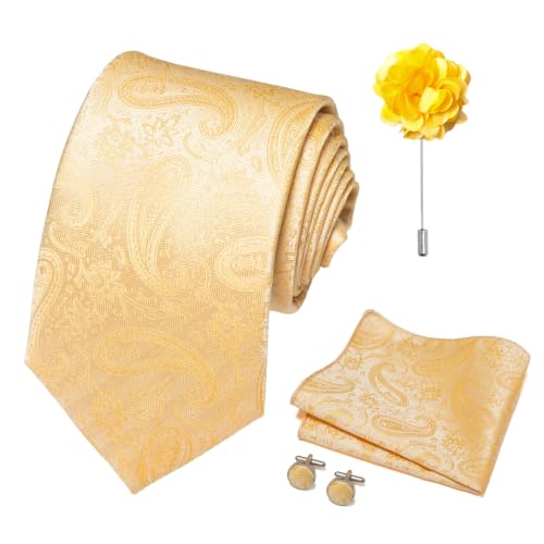 Image of joy alice 70 Colors Ties Set Men Mixed Color Necktie Handkerchief Cufflinks Brooch 3.15 Formal