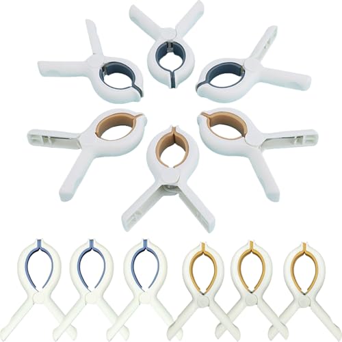 12 Pack Large Storm Proof Towel Clips for Lake Pontoon