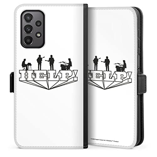 DeinDesign Etui Compatible avec Samsung Galaxy A23 5G Etui Folio Etui magnetique The Beatles Help! Rock ‘n’ Roll - Les Beatles, Paul McCartney, John Lennon, RIngo Starr, George Harrison DeinDesign Etui Compatible avec Samsung Galaxy A23 5G Etui Folio Etui magnetique The Beatles Help! Rock 'n' Roll