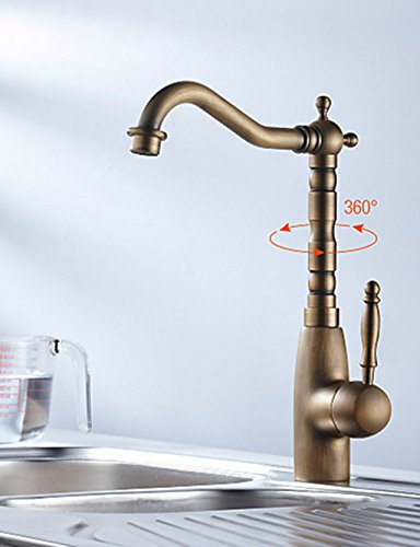 Antico stile europeo ottone rubinetto della cucina...