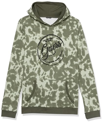GUESS Boys' Organic Cotton French Terry Hooded Sweatshirt