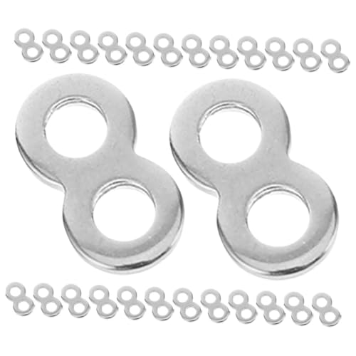 CIYODO Jewelry Making Hardware 80pcs Flat Stainless Steel Connectors Furniture Repair