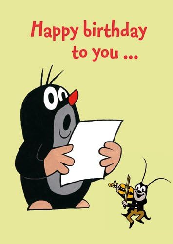 Greeting Card 11.5 x 16 cm + The Little Mouthrow by modern times +++ MW Happy Birthday To You +++ Card Combo © Miller Zdenek