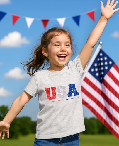 Flafens Summer Girls Shirts - Cute T-Shirt Graphic Tee Soft Cotton Crewneck Short Sleeve Tops2