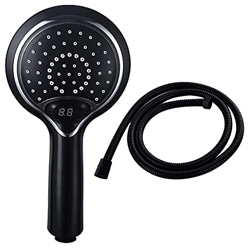 Ducha de mano LED LaseVe con manguera y boquilla de silicona miniatura 1