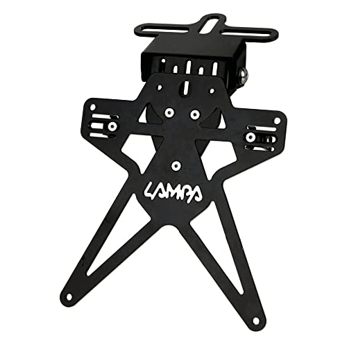 Attacco sottocodone Lampa 91647 Aero-X Evo 7, portatarga Moto per targhe Italiane con Altezza ed inclinazione Regolabili