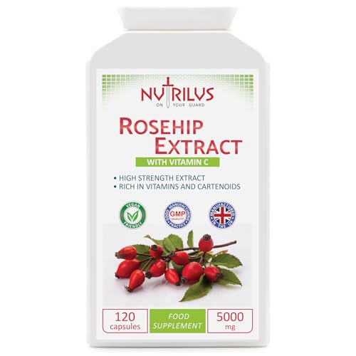 Nutrilus Rosehip Extract 120 Capsules 5000mg