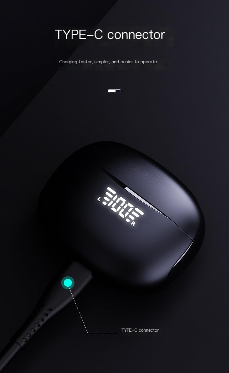 Bezprzewodowe słuchawki douszne A18 Bluetooth HiFi Stereo Bezprzewodowe słuchawki z redukcją szumu ENC IPX5 Wodoodporny mikrofon bezprzewodowy douszny LED cyfrowy wyświetlacz ucha Buds Touch Control