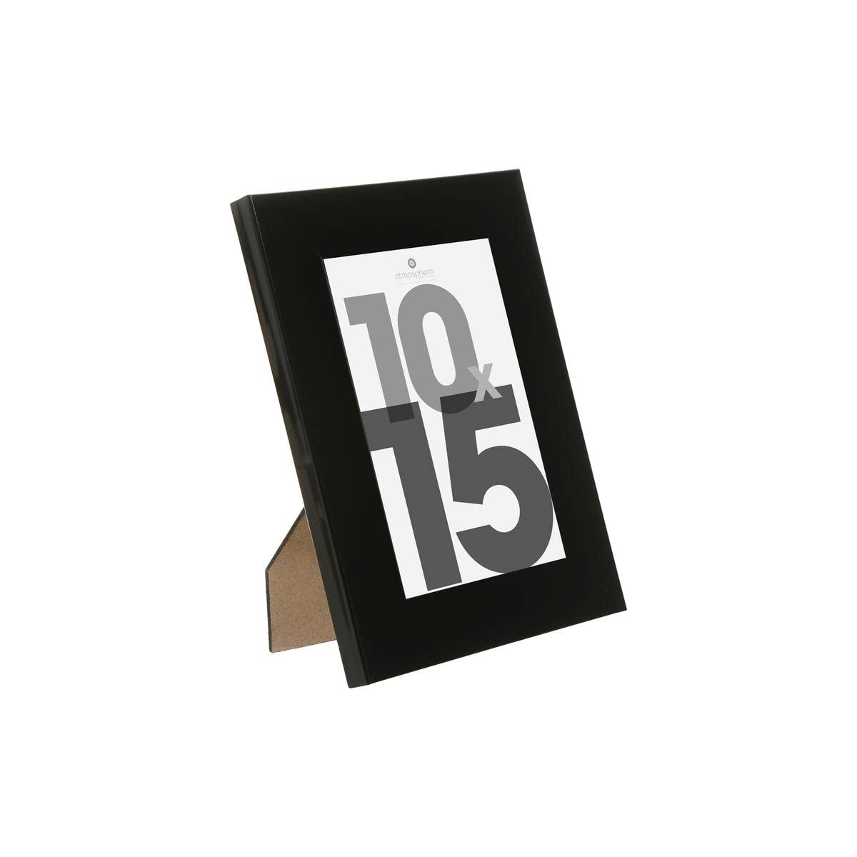 Atmosphera - Cadre photo Lise - bois et verre - noir - 10x15 cm