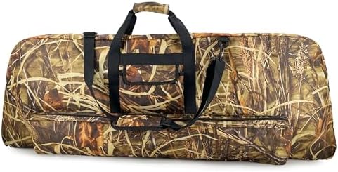 Silfrae Compound Bow Case Soft Bow Case Compound Bow Carry Bag with Arrow Pocket