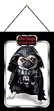  Generisch Cartel de Chapa 20 x 30 cm Curvado con cordón El Carlino es Fuerte Darth Vader Star Wars decoración Regalo Cartel Tin Sign