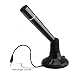 Hitechway Plug and Play Home Studio Adjustable PC/Desktop/Laptop/Notebook Omnidirectional Condenser Microphone Mic with 3.5mm Plug, Ideal for Skype, FaceTime, Microsoft Cortana, LOL, Youtube (Black)