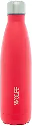 WOLFF - Garrafa Térmica de Aço Inox Parede Dupla Ice Vermelha 500ml