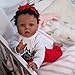 CHAREX Reborn Baby Dolls - Black, 22 inches Newborn African American Realistic Lifelike Baby Dolls for Kids Age 3+