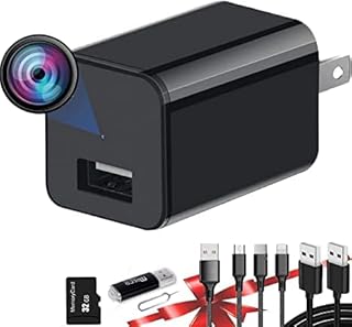 Hidden Camera Charger - Spy Camera - HD 1080P - Secret Camera - Best Mini Spy Camera - USB Charger Camera - Nanny Cam - Small Cameras for Spying - Indoor Security Surveillance Camera Full HD