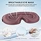 Oumida 3D Schlafmaske für Seitenschläfer, Verstellbares Gummiband, lichtblockierend und Atmungsaktiv, Augenmaske für Männer Frauen, für Reisen, Büro, Yoga (Bohnenpaste Rosa)