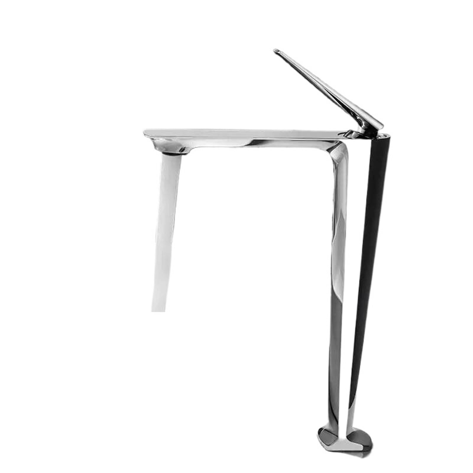 Basin Faucets Rose Basin Brushed Gold Tall Bathroom Hot and Cold Black Sink Faucet Deck Mounted Toilet Mixer Water Tap(Chrome)