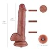 Hismith 17cm Silikondildo, 12,7cm einführbare Länge Analdildo, Realistischer Dildo mit KlicLok-System, Klein Dildo für Anfänger, Beginner Series, Sexspielzeug #2