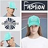 Enwokran Baseball Cap Mens Quirky Bizarre Embroidery Hats Unisex, Hip Hop Trucker Caps Adjustable Mesh Back UPF 50+ UV Protection Summer Sun Hat Sports Cap (Light Blue) #4