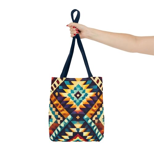 Southwest Tote Bag, Tribal Print Market Bag, Boho Shopping Tote, Ethnic Handbag,4
