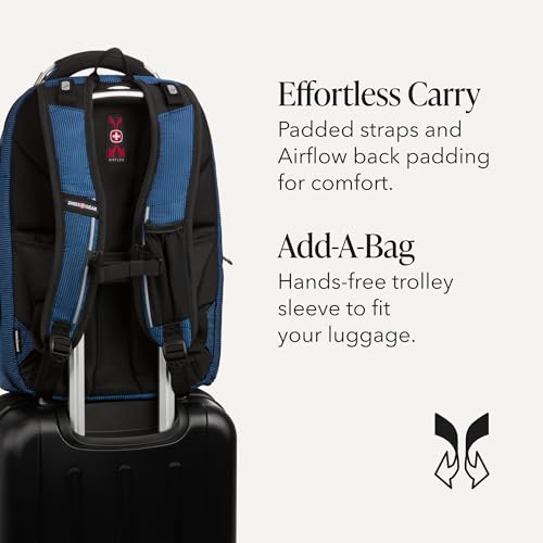 Image of SwissGear 5358 USB ScanSmart Laptop Backpack. Abrasion-Resistant & Travel-Friendly Laptop Backpack Exclusive Bundle with Lock