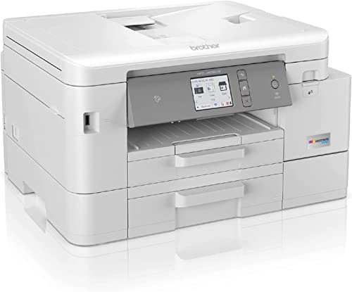 Image of Brother MFC-J4535DW INKvestment Tank All-in-One Color Inkjet Printer with NFC, Duplex and Wireless Printing Plus Up to 1-Year of Ink in-Box, Works with Alexa (Renewed), White