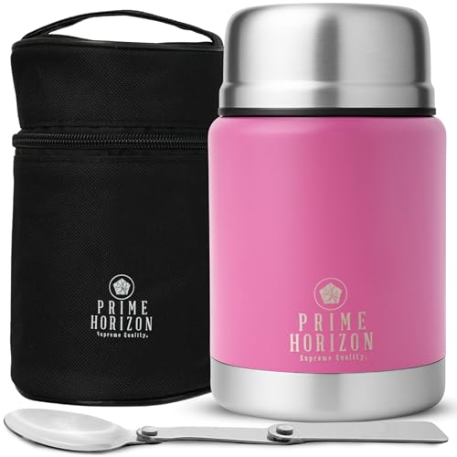 Prime Horizon Food Flask - 500ml Stainless Steel...