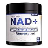 NAD+ Supplement - NAD Nicotinamide Riboside Resveratrol NAD Supplement 1000mg Pure Organic for Women and Men Anti-Aging, Energy, Focus, 80 Capsules