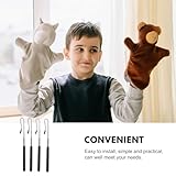 DECHOUS 4 Varillas de Control de Brazo para Marionetas de Mano, Metal Ajustable y Extensible 21 Pulgadas (20-55 Cm), Accesorios para Títeres Pequeños y Grandes, Uso en Teatro