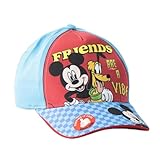 Gorra Mickey Niños con Visera - Gorra Infantil Mickey Cómoda, Transpirable y Ligera, Gorra Verano Ajustable, Protección Solar Playa, Piscina y Excursiones