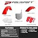 Polisport Motocross (MX) Replica Plastic Kit for Honda CR 500 (1995-2000) Dirt Bike – OEM Quality, Durable, Flexible & Perfect Fit – Red/White