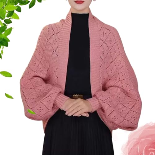Knitted Shawl Coat, Fashion Hollow out Knitted Shawl Coat, Lightweight Women's Knitteds Cardigan Wrap Cardigan Shawls Coats