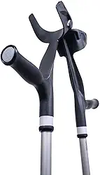 Muleta Canadense Mercur Fixa Preta 1560PR com 1 Par