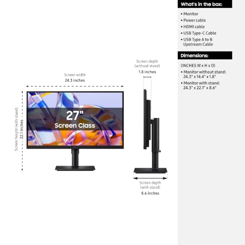 Image of Samsung 27 inch ViewFinity S8 (S80UH) High-Resolution Monitor