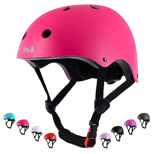 Bavilk Kids Bike Helmet,Boys Girls Helmet Multi-Sport Helmet for Skateboard Roller Inline Skating Bicycle Scooter 3 Sizes