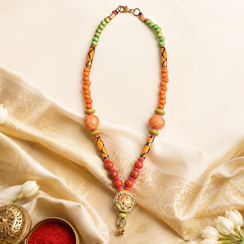 Image of AAKRITI ART CREATIONS Handcrafted Tribal Necklace Collection | Royal & Queen-Inspired Artisan Brass Statement Jewelry | Ethnic, Elegant & Regal Necklaces for Women