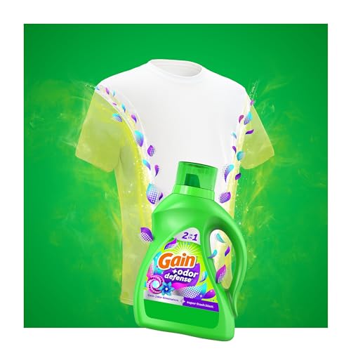 Save 31% on Gain Odor Defense Laundry Detergent Pack of 2